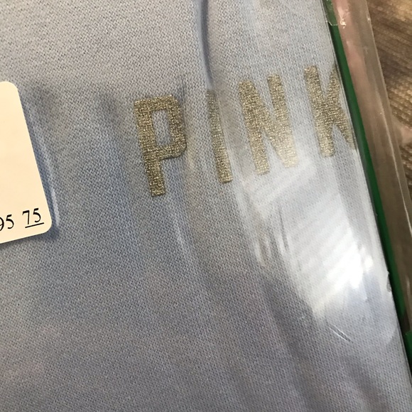 💕 VS PINK PERFECT BLUE SHERPA HOOD PULLOVER SET - Picture 7 of 7